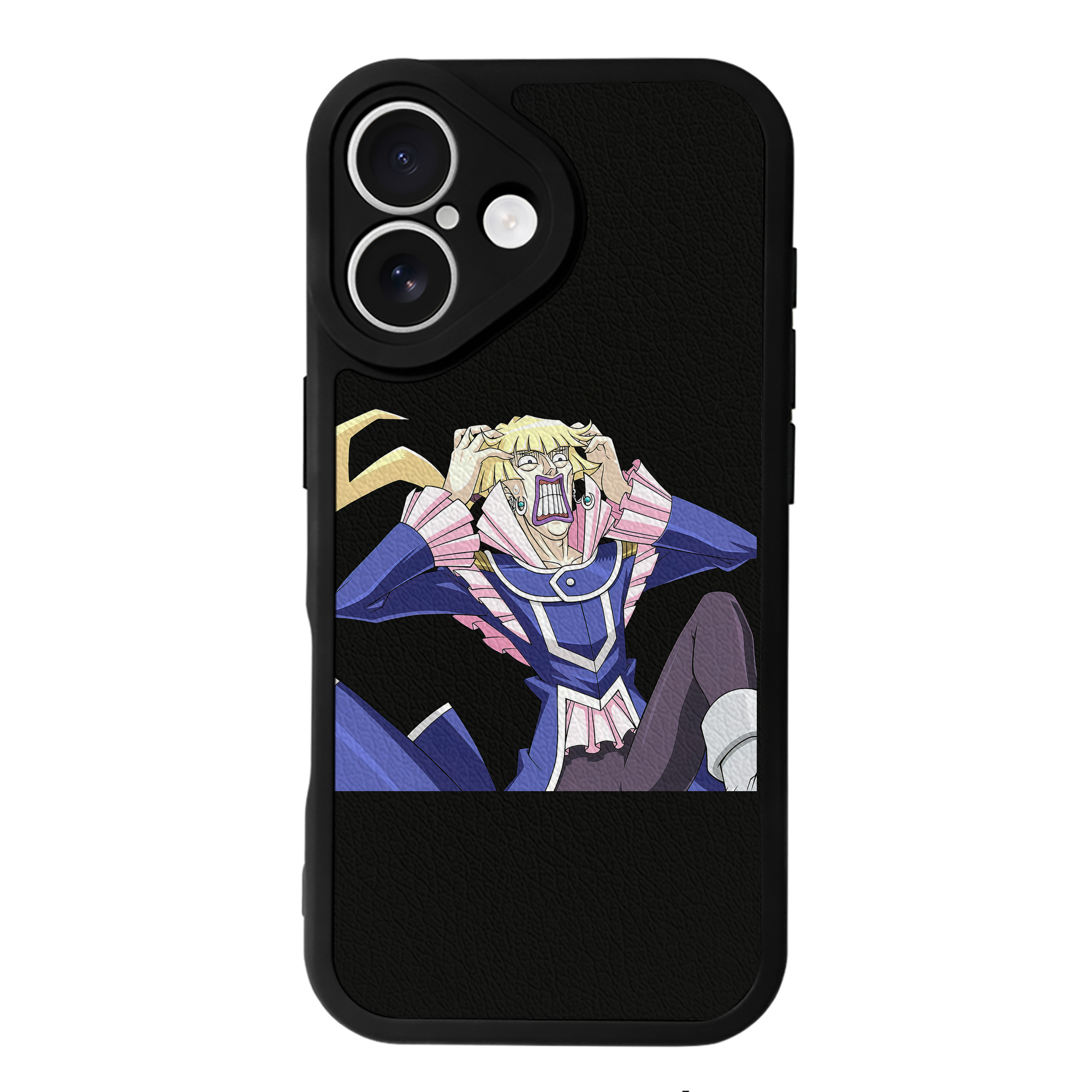 （画像用） 遊☆戯☆王 Yu-Gi-Oh! 【iPhone 16シリーズ対応】シリコンスマホケース（レザー調） 材質：シリコン